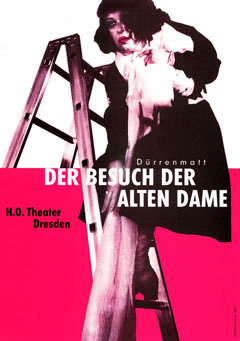 Besuch der alten Dame - Plakat